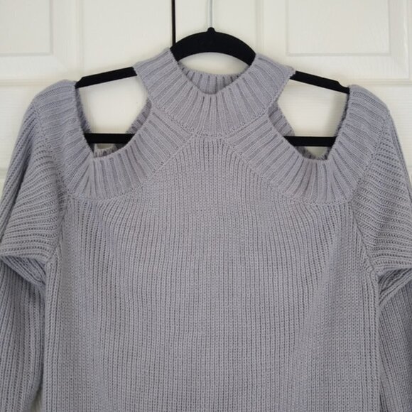 Tobi Cold Shoulder Half Thought Sweater Dress - Picture 9 of 15